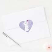 Niedlicher Valentinstag Kitty Herz-Aufkleber (Umschlag)