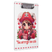 Niedlicher Valentinstag Klemmbrett (Rechts)