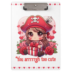 Niedlicher Valentinstag Klemmbrett
