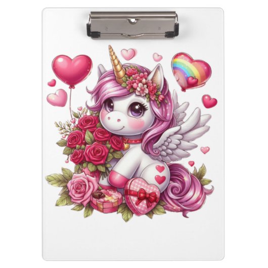 Niedlicher Valentinstag Klemmbrett (Vorderseite)