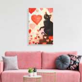 Niedlicher Valentinstag Leinwanddruck (Insitu (Wohnzimmer))