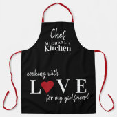 Niedlicher Valentinstag Liebe Schürze (Vorderseite)
