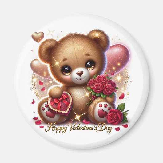 Niedlicher Valentinstag Magnet (Vorne)