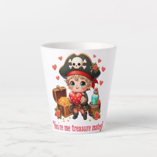 Niedlicher Valentinstag Milchtasse (Vorderseite)
