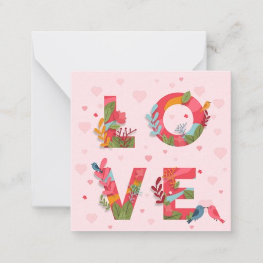 Niedlicher Valentinstag Mitteilungskarte (Vorderseite)