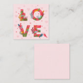 Niedlicher Valentinstag Mitteilungskarte (Vorne/Hinten)