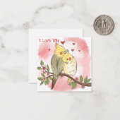 Niedlicher Valentinstag Mitteilungskarte (Vorderseite/Rückseite Beispiel)