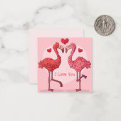 Niedlicher Valentinstag Mitteilungskarte (Vorderseite/Rückseite Beispiel)