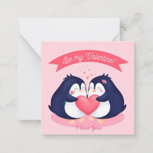 Niedlicher Valentinstag Mitteilungskarte