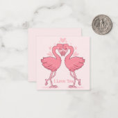 Niedlicher Valentinstag Mitteilungskarte (Vorderseite/Rückseite Beispiel)