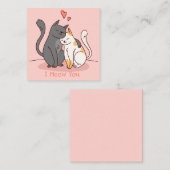 Niedlicher Valentinstag Mitteilungskarte (Vorne/Hinten)