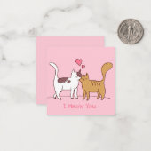 Niedlicher Valentinstag Mitteilungskarte (Vorderseite/Rückseite Beispiel)