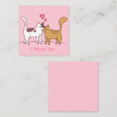 Niedlicher Valentinstag Mitteilungskarte (Vorne/Hinten)