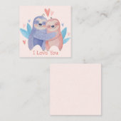 Niedlicher Valentinstag Mitteilungskarte (Vorne/Hinten)