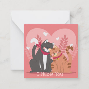 Niedlicher Valentinstag Mitteilungskarte