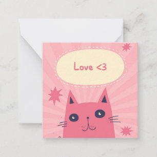 Niedlicher Valentinstag Mitteilungskarte