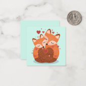 Niedlicher Valentinstag Mitteilungskarte (Vorderseite/Rückseite Beispiel)