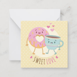 Niedlicher Valentinstag Mitteilungskarte