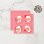 Niedlicher Valentinstag Mitteilungskarte (Vorderseite/Rückseite Beispiel)