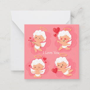 Niedlicher Valentinstag Mitteilungskarte