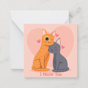 Niedlicher Valentinstag Mitteilungskarte