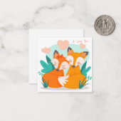 Niedlicher Valentinstag Mitteilungskarte (Vorderseite/Rückseite Beispiel)