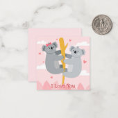 Niedlicher Valentinstag Mitteilungskarte (Vorderseite/Rückseite Beispiel)