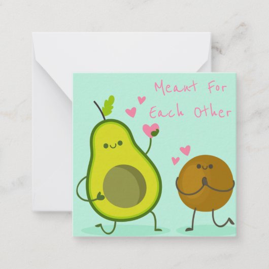 Niedlicher Valentinstag Mitteilungskarte (Vorderseite)