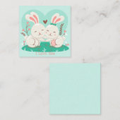 Niedlicher Valentinstag Mitteilungskarte (Vorne/Hinten)