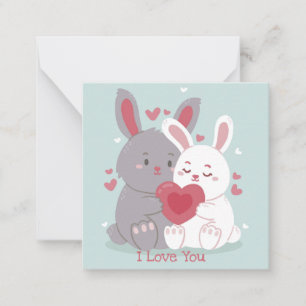 Niedlicher Valentinstag Mitteilungskarte