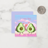 Niedlicher Valentinstag Mitteilungskarte (Vorderseite/Rückseite Beispiel)