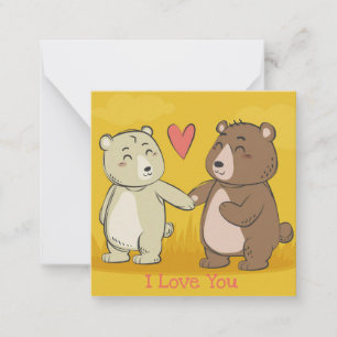 Niedlicher Valentinstag Mitteilungskarte