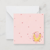 Niedlicher Valentinstag Mitteilungskarte (Rückseite)