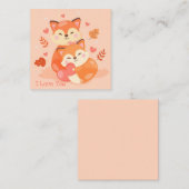 Niedlicher Valentinstag Mitteilungskarte (Vorne/Hinten)