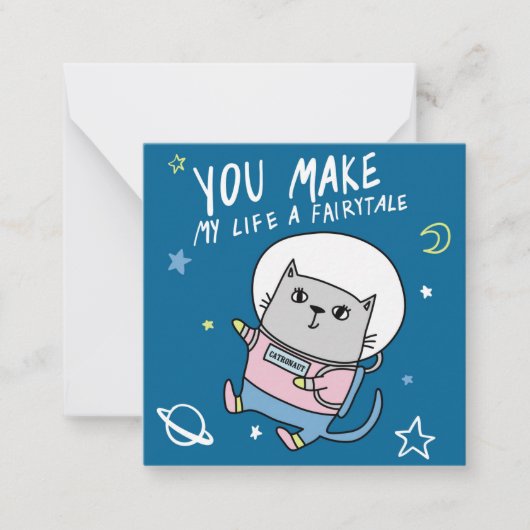 Niedlicher Valentinstag Mitteilungskarte (Vorderseite)