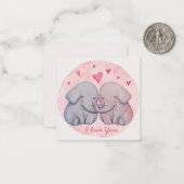 Niedlicher Valentinstag Mitteilungskarte (Vorderseite/Rückseite Beispiel)