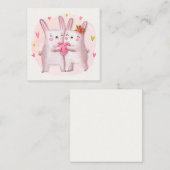 Niedlicher Valentinstag Mitteilungskarte (Vorne/Hinten)