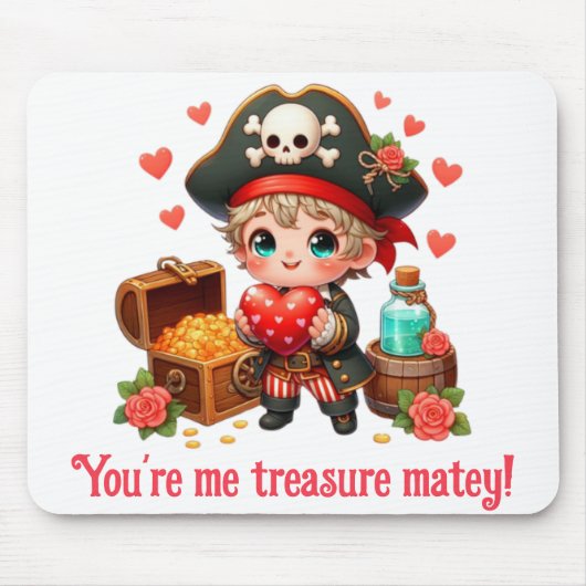 Niedlicher Valentinstag Mousepad (Vorne)