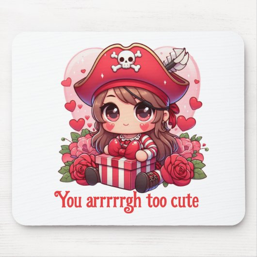 Niedlicher Valentinstag Mousepad (Vorne)