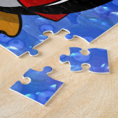 Niedlicher Valentinstag Pinguin Sonniger Cartoon Puzzle (Seite)