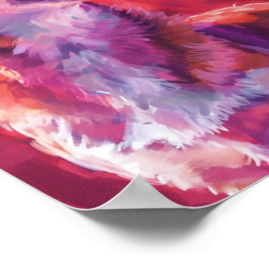 Niedlicher Valentinstag Poster (Ecke)