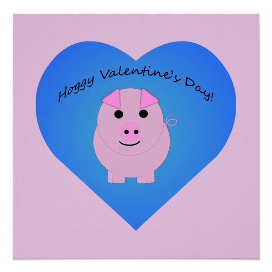 Niedlicher Valentinstag Poster (Vorderseite)