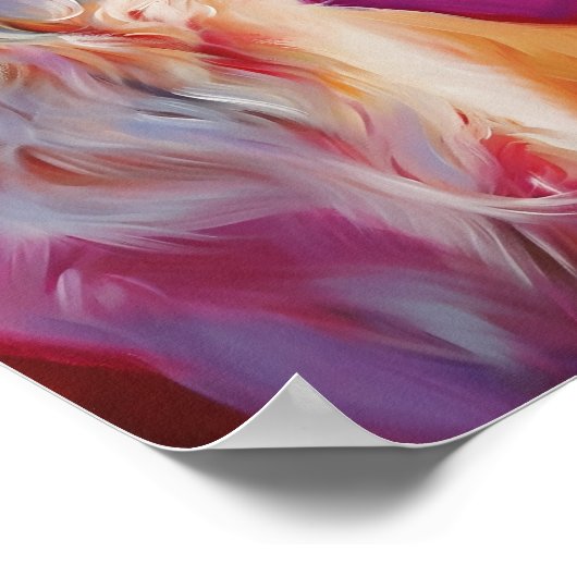 Niedlicher Valentinstag Poster (Ecke)