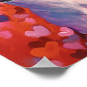 Niedlicher Valentinstag Poster (Ecke)