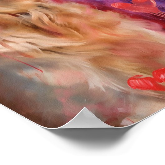 Niedlicher Valentinstag Poster (Ecke)