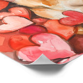 Niedlicher Valentinstag Poster (Ecke)