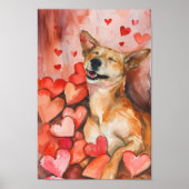 Niedlicher Valentinstag Poster (Vorne)