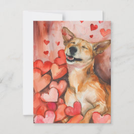Niedlicher Valentinstag Postkarte