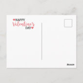 Niedlicher Valentinstag Postkarte (Rückseite)