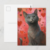 Niedlicher Valentinstag Postkarte (Vorne/Hinten)